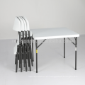 Mesa al aire libre y silla Mesa de aluminio del plástico portátil